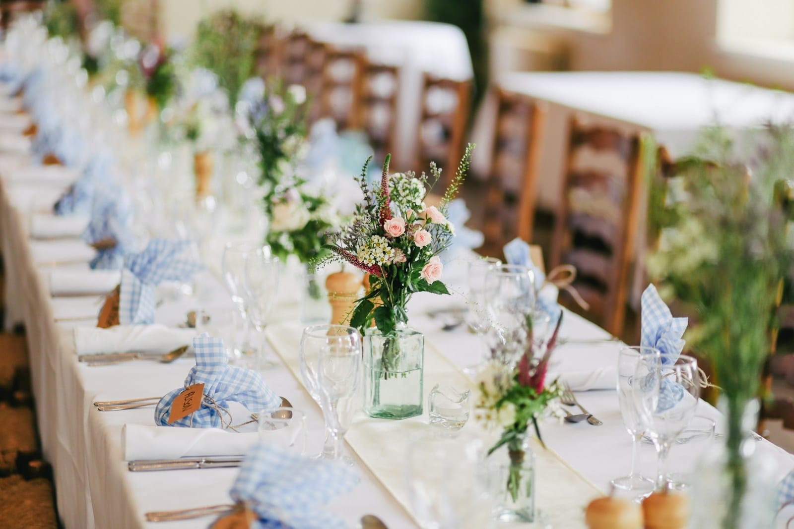 Elegant event details arranged on a table