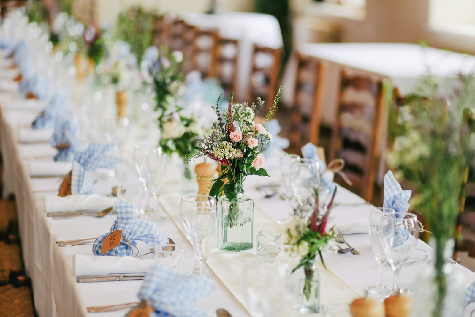 Elegant event details arranged on a table